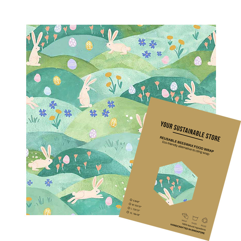 Beeswax Wrap Medium Easter Bunny Singapore