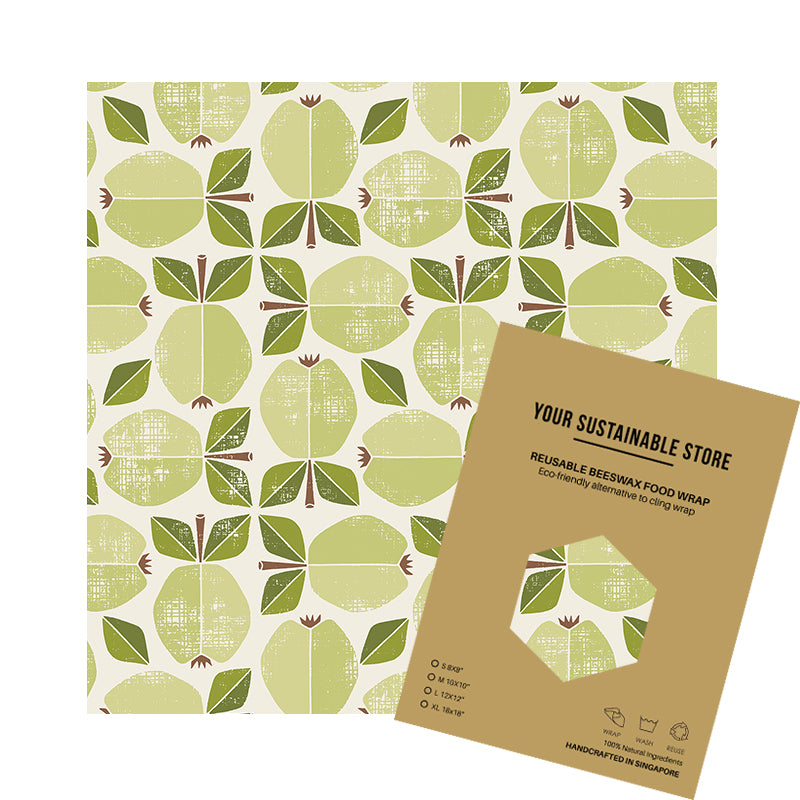 Beeswax Wrap Medium Granny Smith Singapore