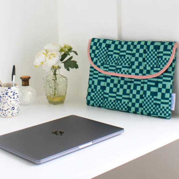 Kind Bag Recycled Plastic Laptop Sleeve Trippy Check Singapore
