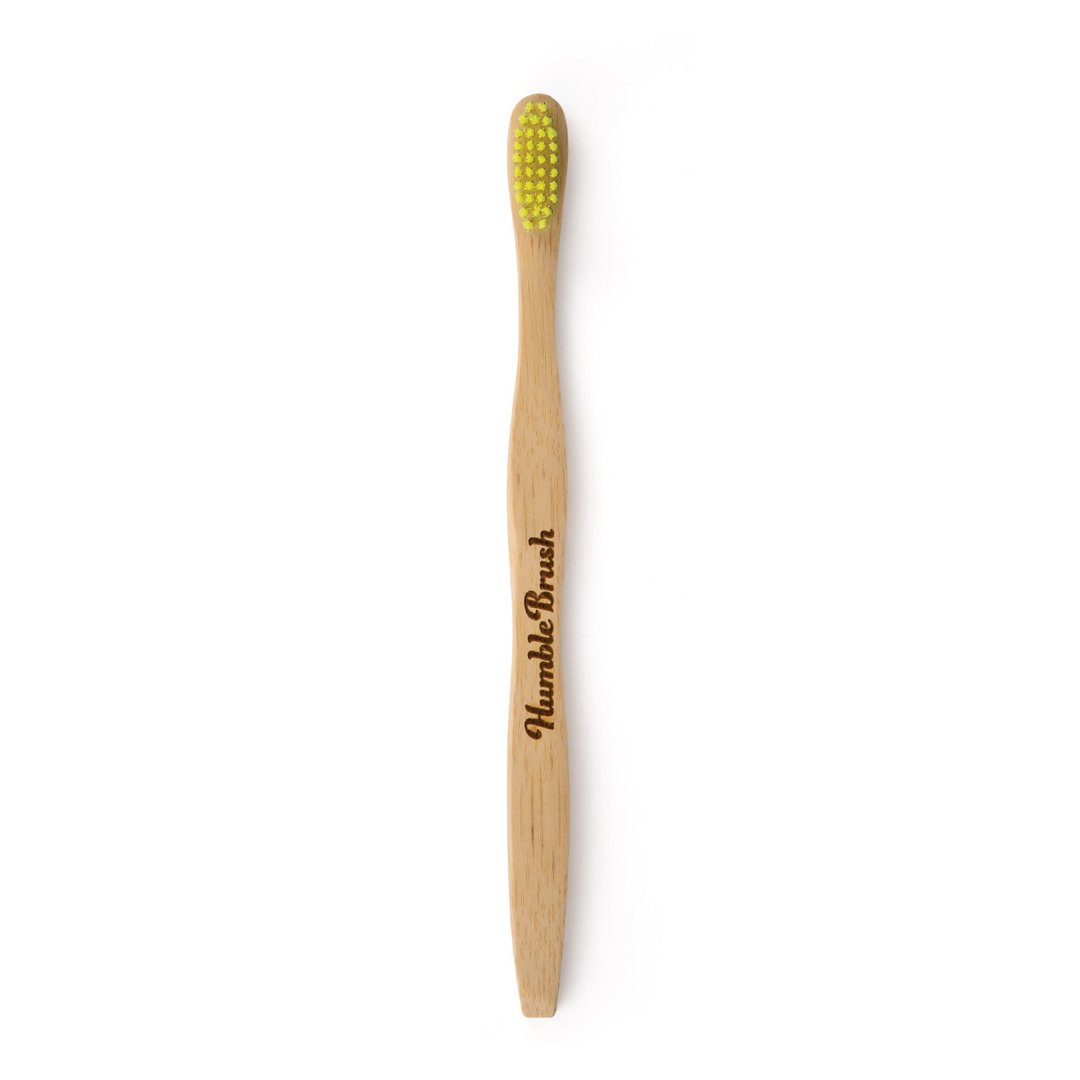 The Humble Co Adult Bamboo Yellow Toothbrush Singapore