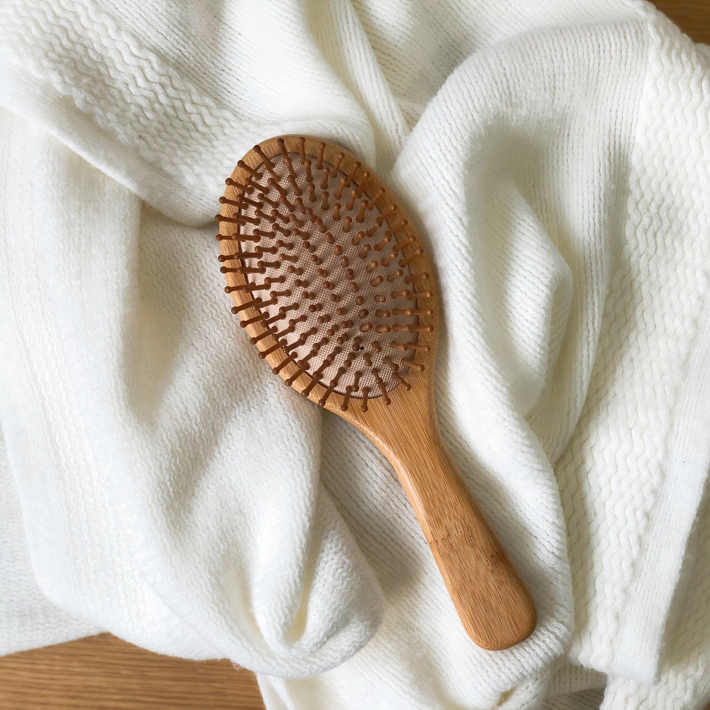 Bamboo Hairbrush with Bamboo Pins Regular Size Singapore