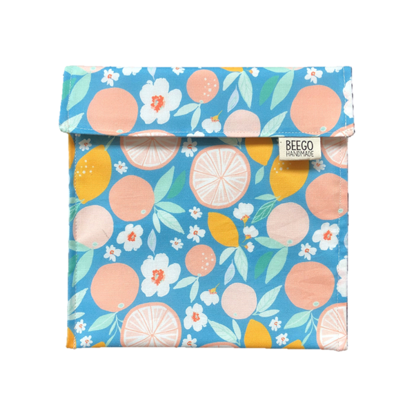 Reusable Snack and Sandwich Bag Citrus Singapore