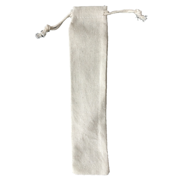 Cotton Drawstring Straw Pouch Original