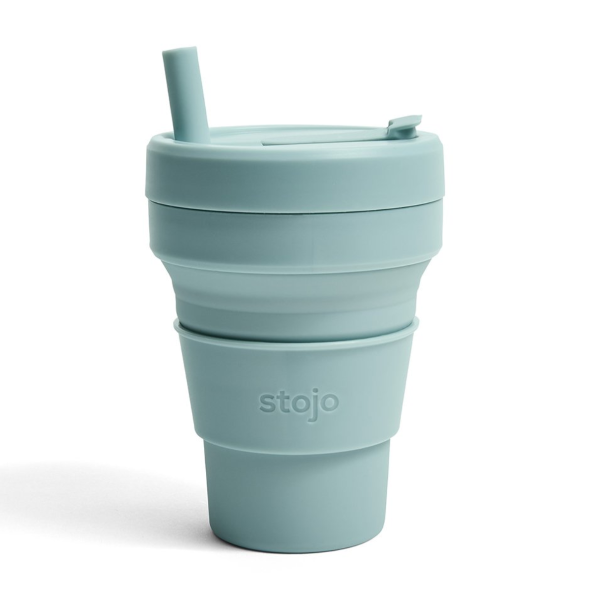 16oz Stojo Biggie Aquamarine Collapsible Cup Singapore