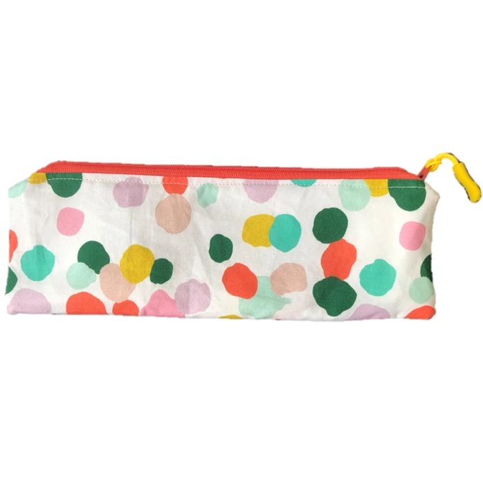 Travel Bamboo Cutlery Pouch Set Drip Dots Singapore