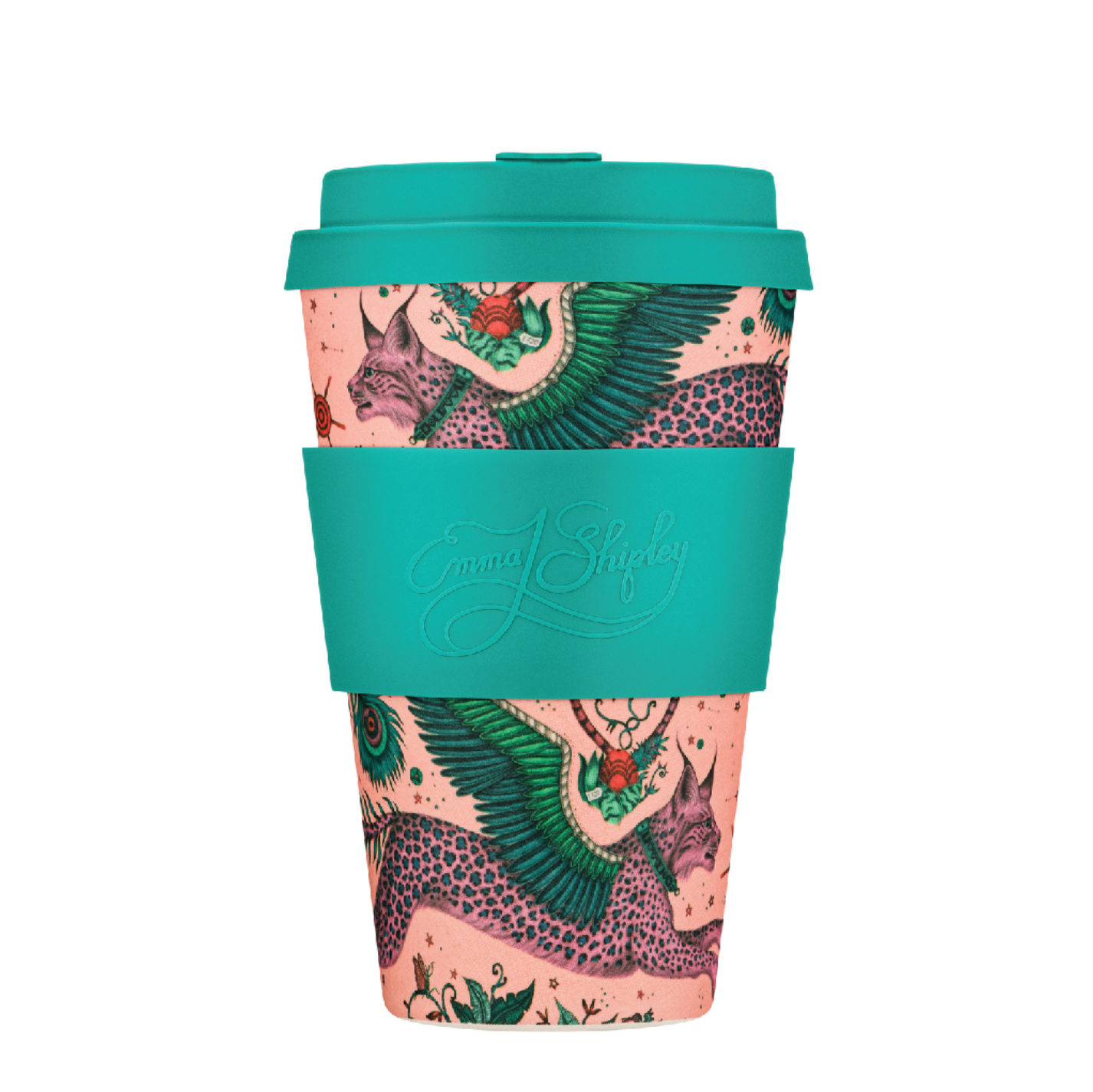 Ecoffee Cup Bamboo Fibre Takeaway Cup Emma J Shipley Lynx 14oz 400ml Singapore