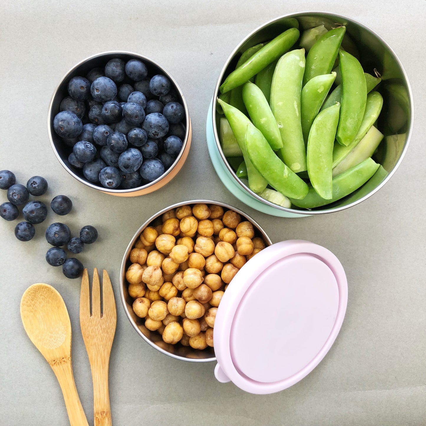 EverEco Stainless Steel Round Nesting Containers Spring Singapore