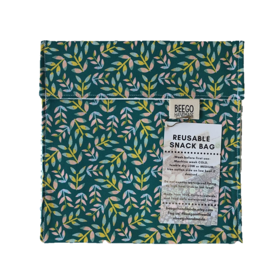 Reusable Snack and Sandwich Bag Falling Leaves Singapore
