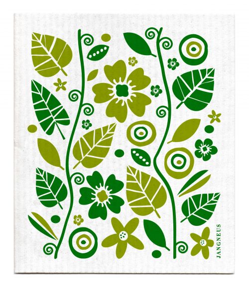 Swedish Dishcloth Green Garden