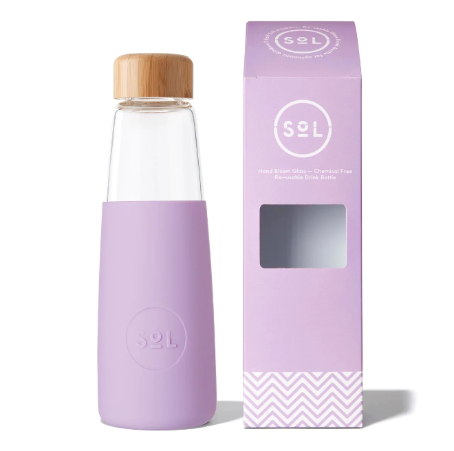 Borosilicate Glass Bottle Mini SoL Bottle 410ml Singapore Lovely Lavender