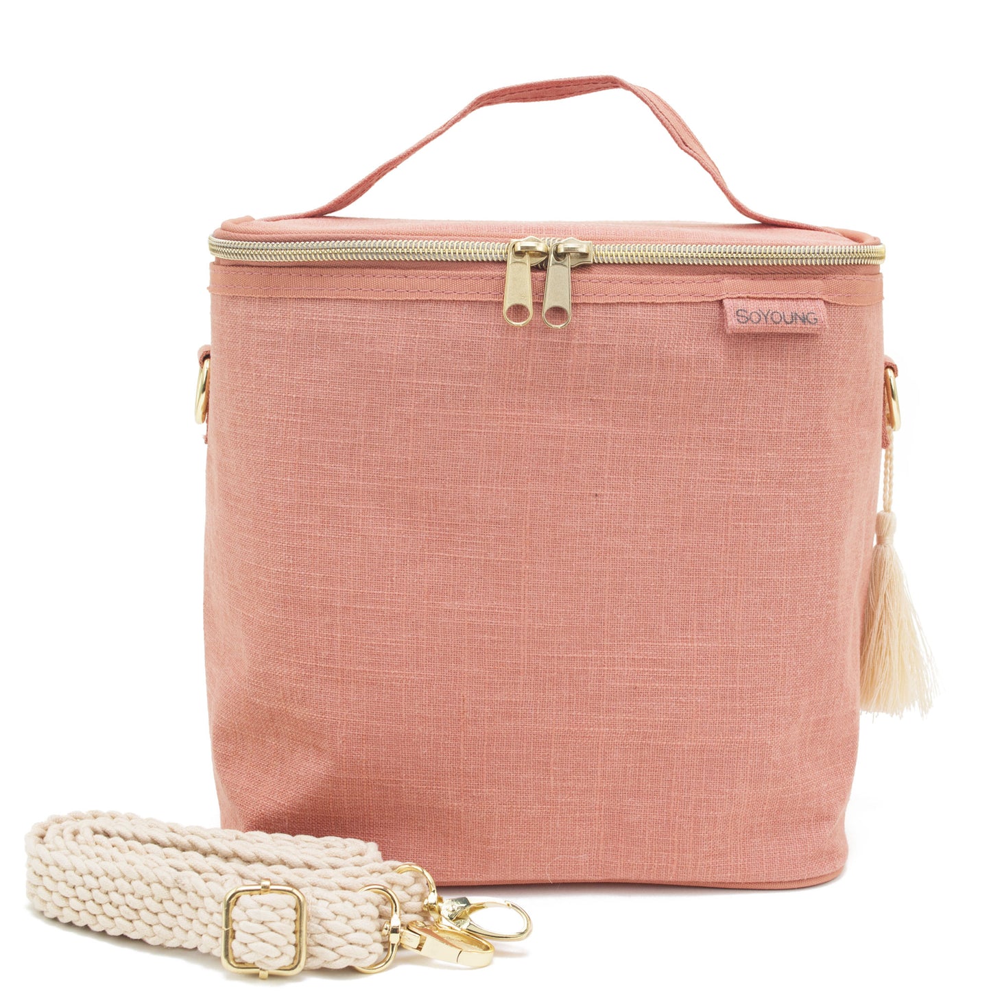 SoYoung Insulated Lunch Bag Muted Clay Linen Singapore