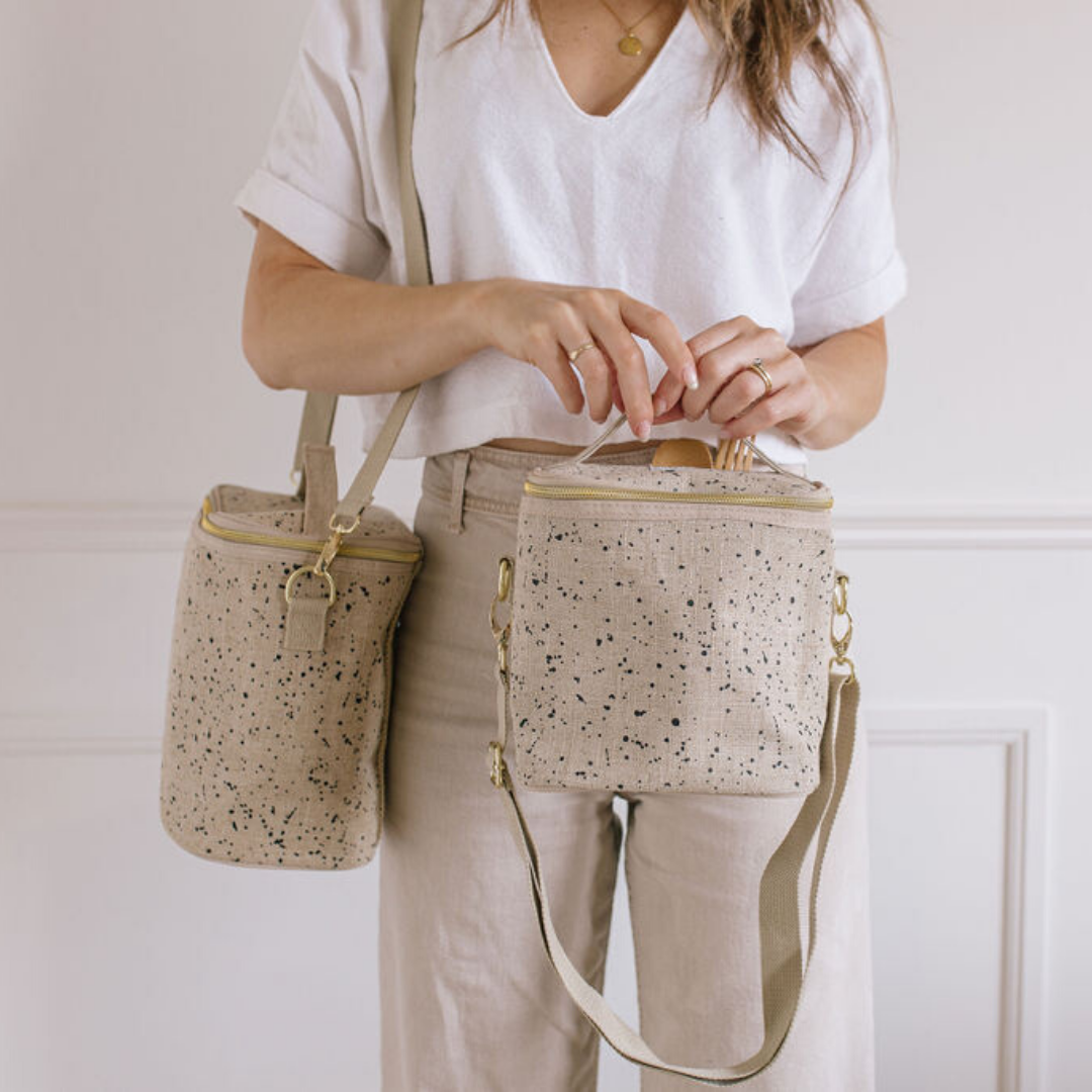 SoYoung Insulated Lunch Bag Splatter Linen Singapore