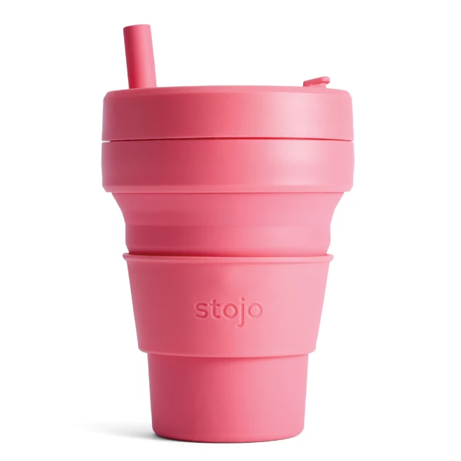 16oz Stojo Biggie Peony Collapsible Cup Singapore