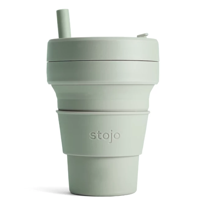 16oz Stojo Biggie Sage Collapsible Cup Singapore