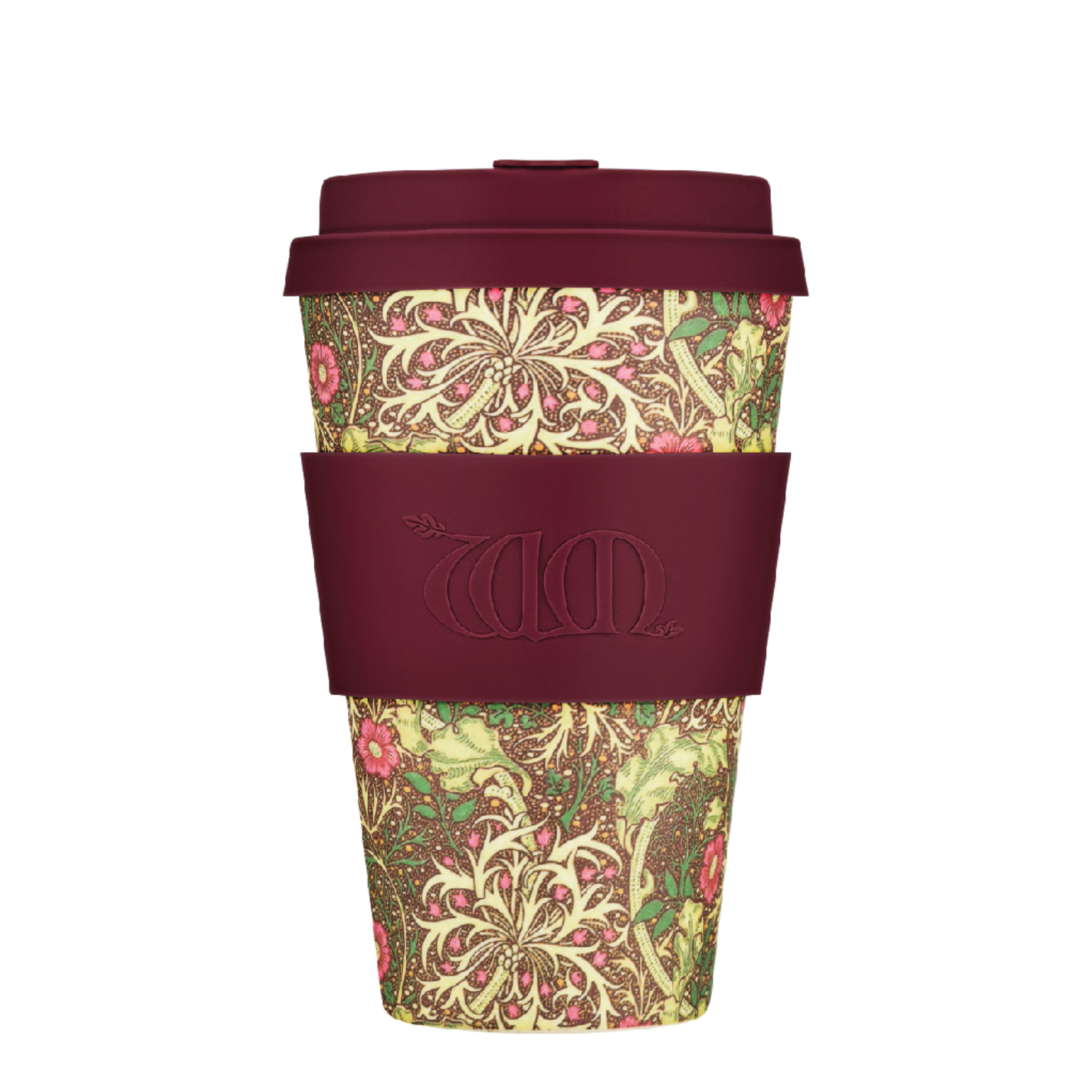 Ecoffee Cup Bamboo Fibre Takeaway Cup William Morris Seaweed 14oz 400ml Singapore