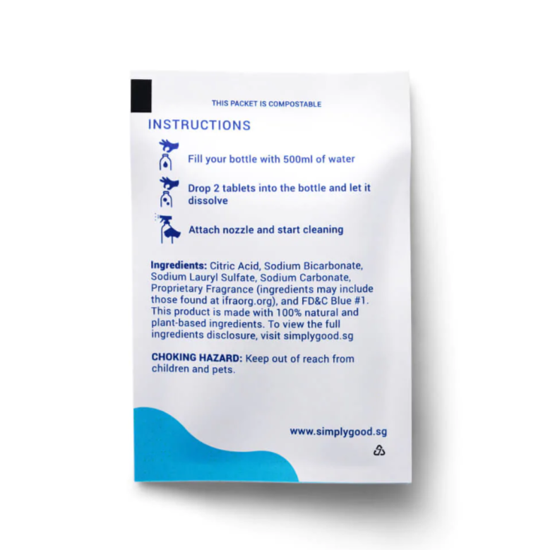SimplyGood Windows Glass Cleaning Tablet Singapore