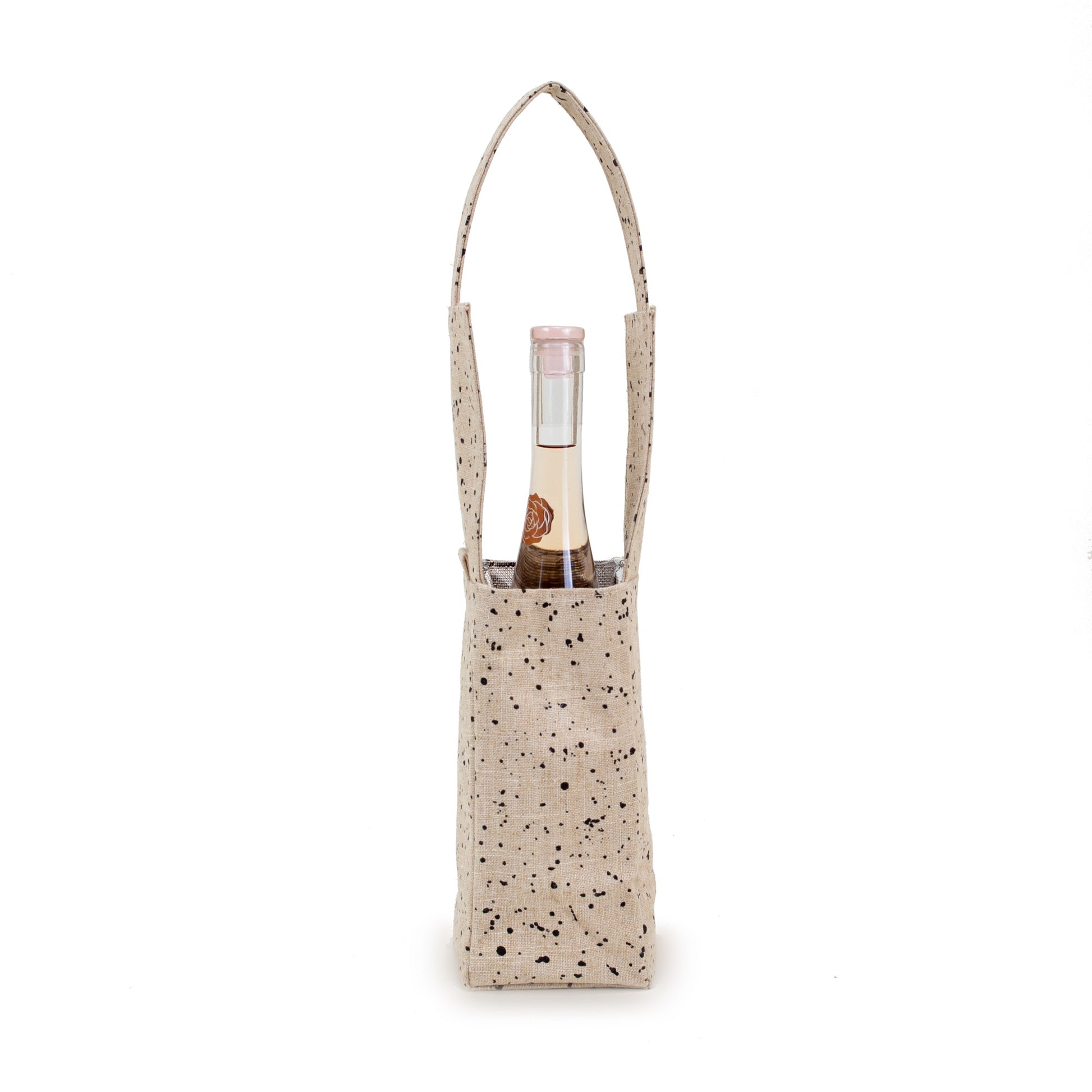 SoYoung Insulated Bottle Carrier Bag Linen Splatter Singapore