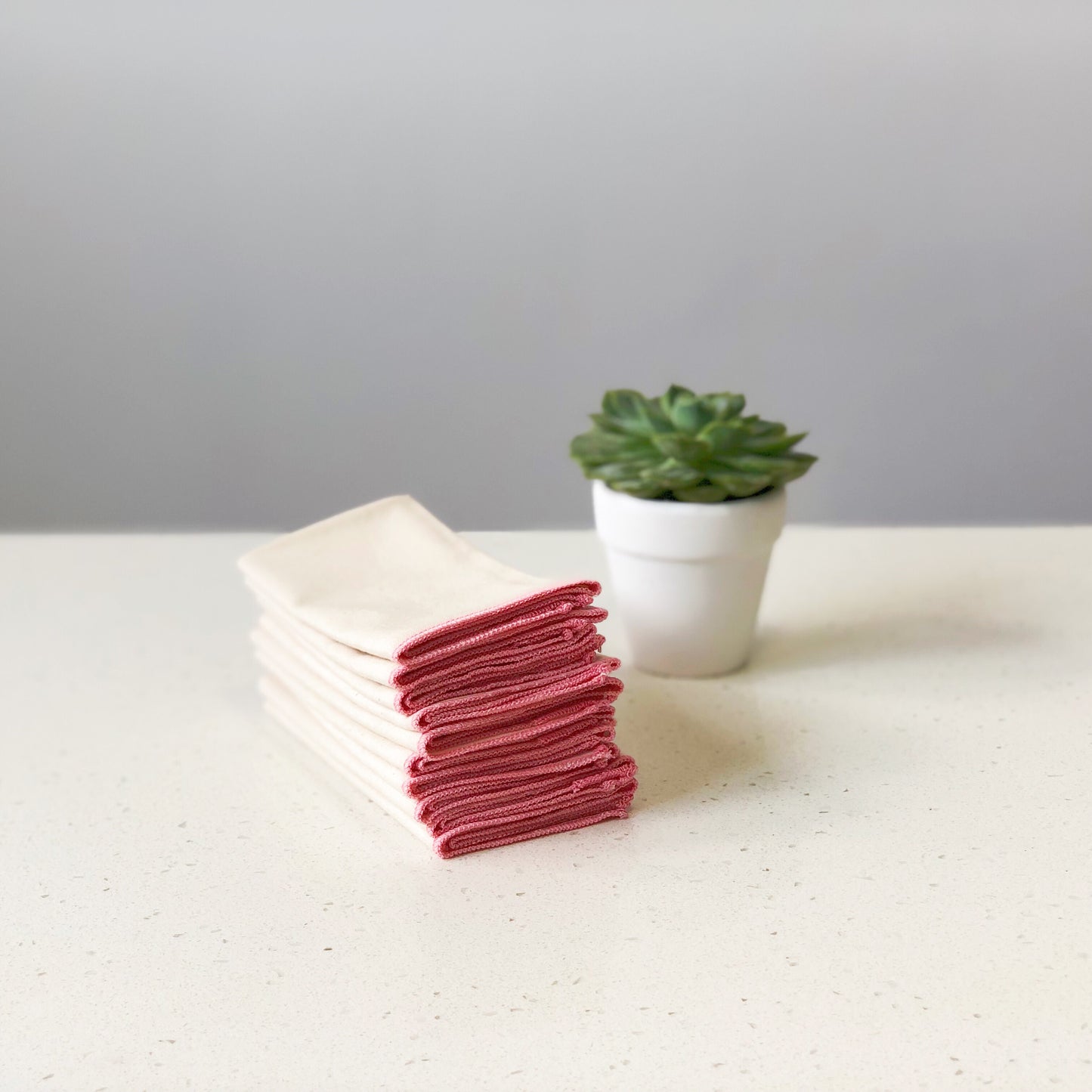 Organic Unbleached Cotton Muslin Pink Handkerchief Singapore