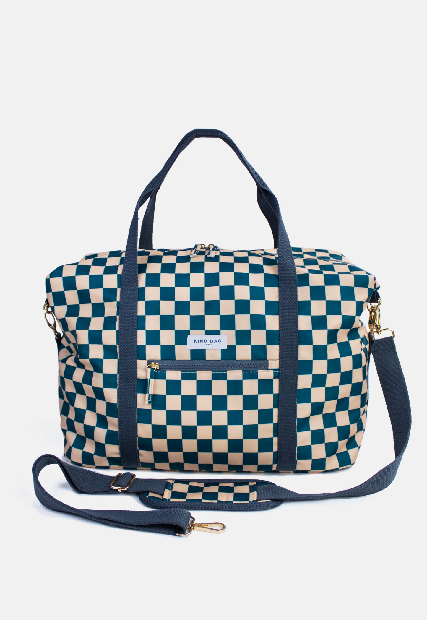 Kind Bag Recycled Plastic Weekender Travel Bag Checkerboard Singapore