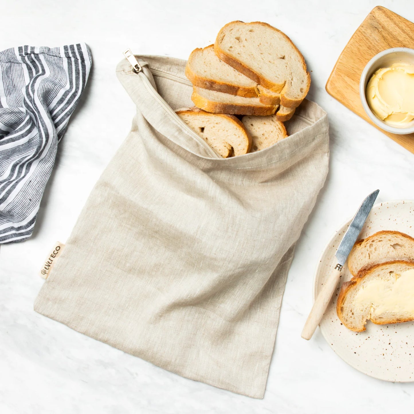 Ever Eco Reusable Linen Bread Bag Singapore