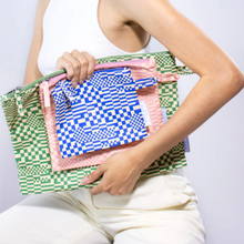 King Bag Recycled Plastic Pouch Trippy Checkerboard Singapore