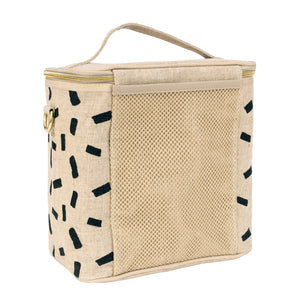 SoYoung Insulated Lunch Bag Ink Confetti Linen Singapore