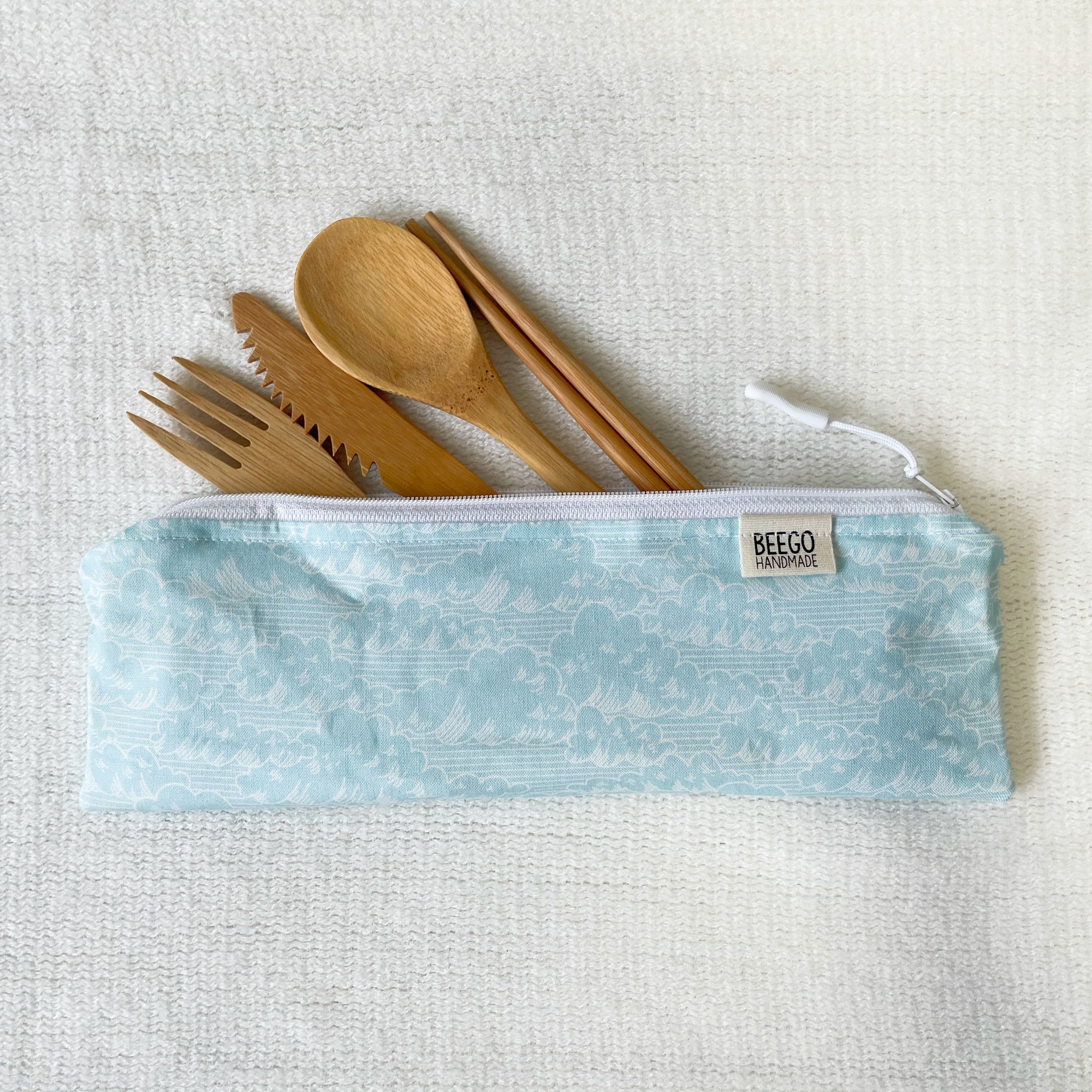 Travel Cutlery Set In Zip Pouch