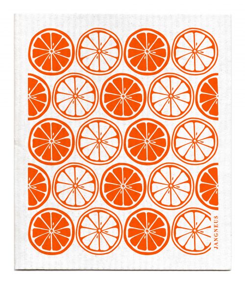 Swedish Dishcloth Orange Citrus