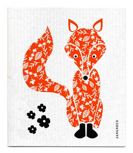 Swedish Dishcloth Orange Fox
