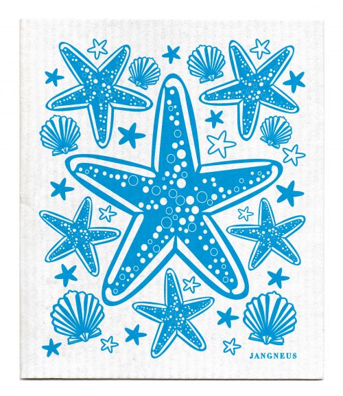 Swedish Dishcloth Turquoise Starfish