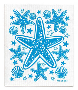 Swedish Dishcloth Turquoise Starfish