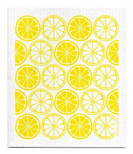Swedish Dishcloth Yellow Citrus