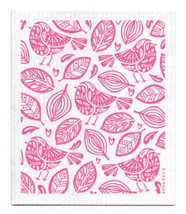 Jangneus Swedish Dishcloth Pink Robins Singapore