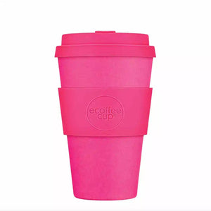 Ecoffee Cup Bamboo Fibre Takeaway Cup Pink'd 14oz 400ml Singapore