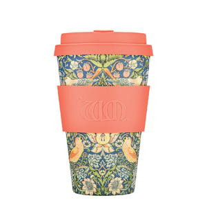 Ecoffee Cup Bamboo Fibre Takeaway Cup William Morris Thief 14oz 400ml Singapore